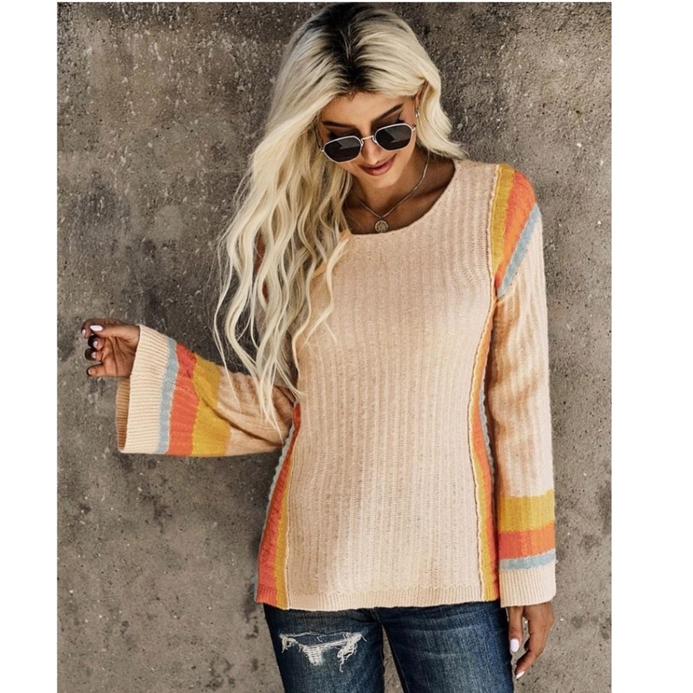 Multicolor Striped Sweater - Picture 9 of 10